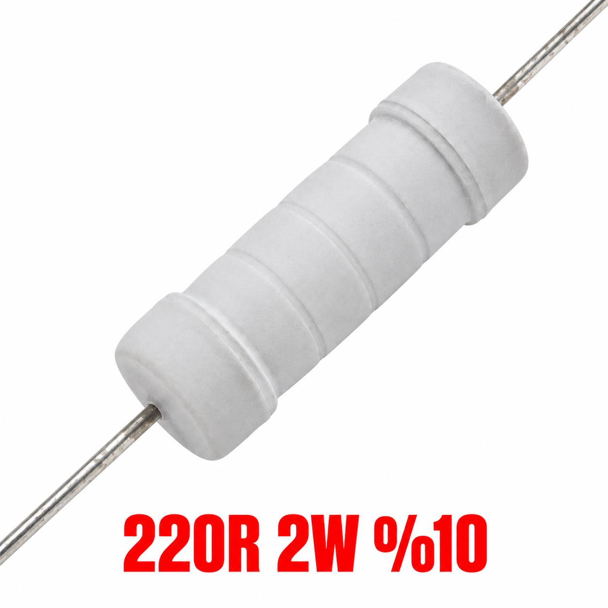 220R 2W %10 Tolerans Taş Direnç