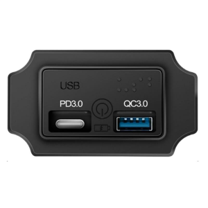 Linkstyle RV USB Çıkışı QC3.0 USB A ve PD3.0 USB C Bağlantı Noktaları 12V/24V Araba için Anahtarlı Şarj Soketi Paneli