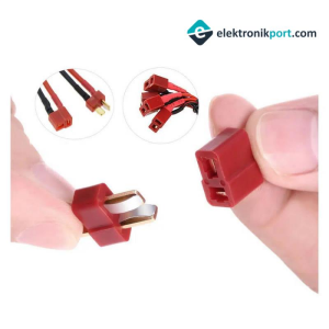 T-Plug Dişi LiPo Pil Konnektör (Deans Tip)