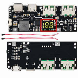 4.5A 22.5W Micro/Type-C USB Mobile Powerbank (Dijital Tube display)