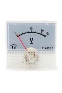 Voltmetre Analog 0-30V DC Gösterge 45x48mm