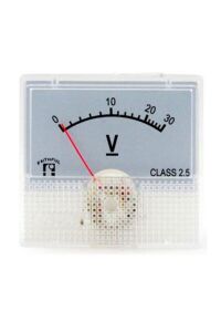 Voltmetre Analog 0-30V DC Gösterge 45x48mm