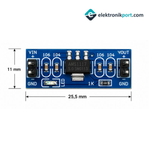 AMS1117 5V Güç Kaynağı Modülü