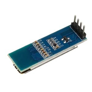 128x32 Oled Lcd Ekran 0.91 Inch SSD1306 (Arduino Uyumlu) Mavi