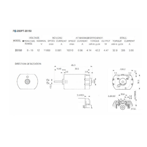 Kapı Kilidi Motoru Aktüatörü - Mabuchi FC-280PT