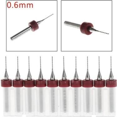 Pcb Mikro Mini Karbür Matkap Ucu 0,6Mm 10 Adet