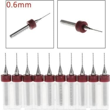 Pcb Mikro Mini Karbür Matkap Ucu 0,6Mm 10 Adet