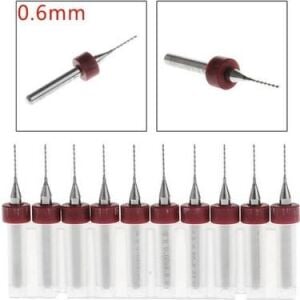 Pcb Mikro Mini Karbür Matkap Ucu 0,6Mm 10 Adet