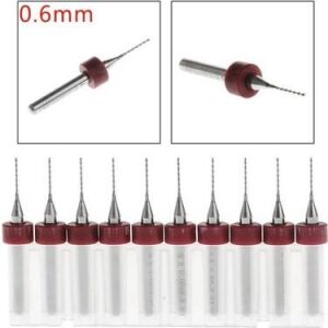 Pcb Mikro Mini Karbür Matkap Ucu 0,6Mm 10 Adet