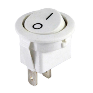 IC-133A  Yuvarlak Işıksız Anahtar On-Off 2P Beyaz