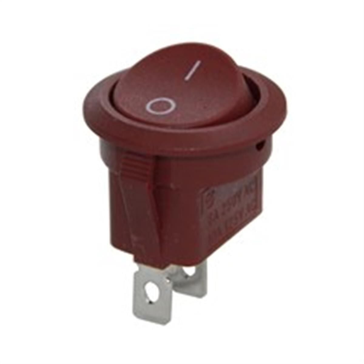 IC-133C  Yuvarlak Işıksız Anahtar On-Off 2P Kahverengi