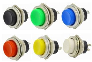 Push Buton Seti 16mm Metal DS-212 IC-180 (6 adet)