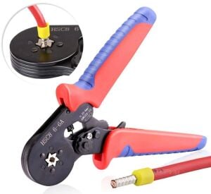 Yüksük Sıkma Pensesi 6 Köşeli 0,25 – 6 mm² Kendinden Ayarlı | HSC8 6-6A