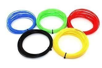 5 Renk 5 Metre Pla Plus Filament (3D Kalem  Ve Yazıcı İle Uyumlu)