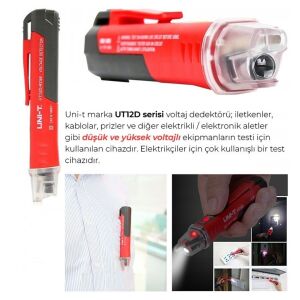 UNI-T UT12D-ROW Temassız Ac Voltaj Gerilim Dedektörü