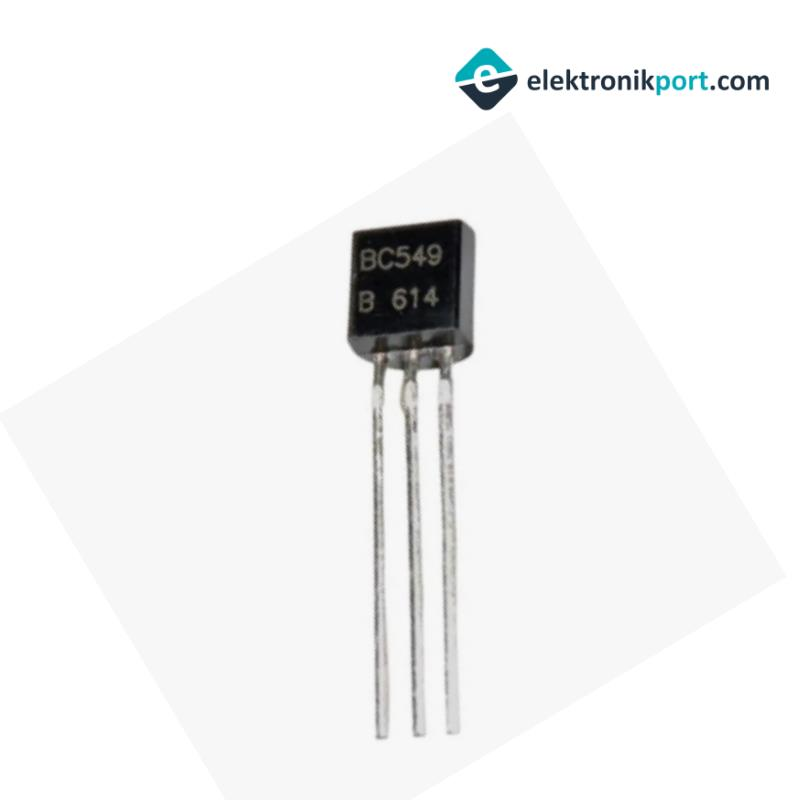 BC549C NPN Düşük Gürültülü Transistör TO-92 Kılıf