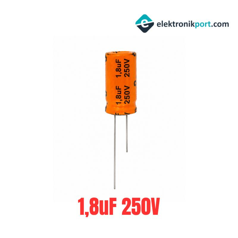 1,8uF 250V Kutupsuz Elektrolitik Kondansatör