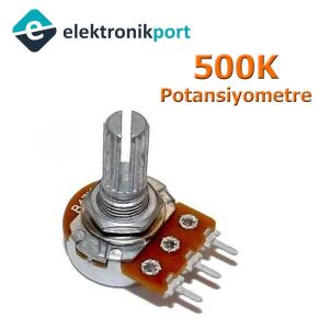 500K Pot (Potansiyometre) Uzun Mil