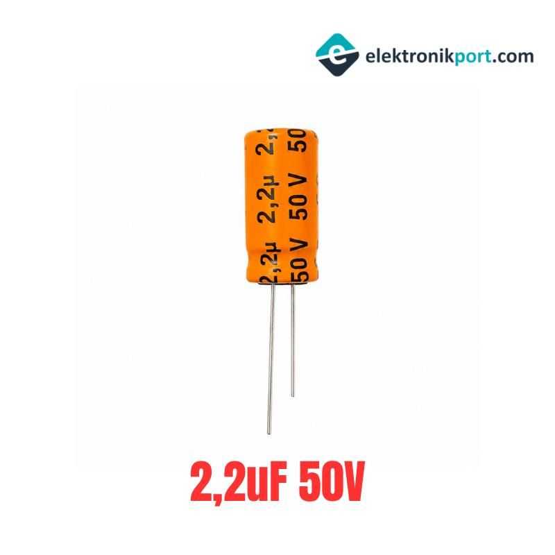 2,2uF 50V Kutupsuz Elektrolitik Kondansatör