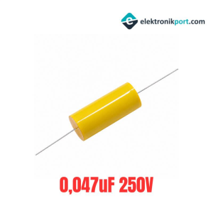 0,047uF 250V Aksiyel Film Kondansatör