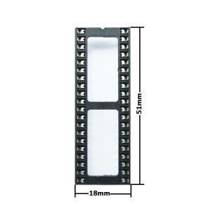 40 Pin Geniş Entegre Soketi