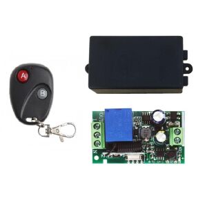 RF Uzaktan Kumandalı Röle 220V 1 Kanal 10A RF Alıcı Verici Transmitter Receiver Dikdörtgen