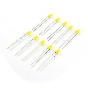 LED 3mm Sarı Difused (10 Adet)