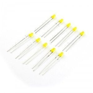 LED 3mm Sarı Difused (10 Adet)