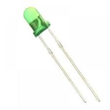 LED 3mm Yeşil Difused (10 Adet)