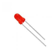 LED 3mm Kırmızı Difused (10 Adet)