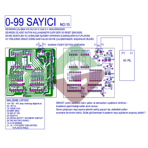 0-99 Sayıcı Devresi Demonte Kit Kendin Yap (NO:15)