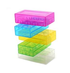 Plastik Pil Taşıma Kutusu Mavi 18650