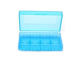 Plastik Pil Taşıma Kutusu Mavi 18650