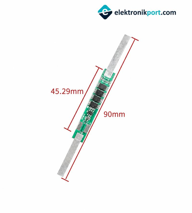 1S 6A 3,7V BMS Koruma Kartı Lityum Batarya 18650 Li-ion Lipo Protection Module