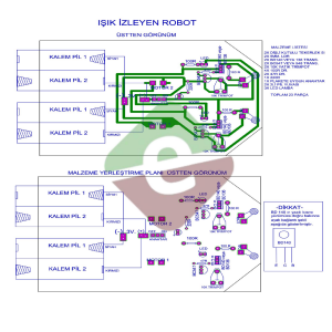 Işık İzleyen Robot Demonte Kit Kendin Yap (NO:29)