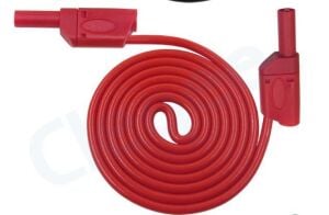 Test Kablosu Korumalı Tip Prop Uçlu 0,25 metre Kırmızı