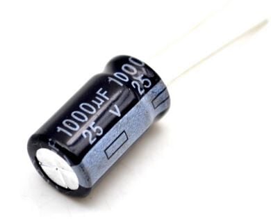1000uF 25V Elektrolitik Kondansatör 10mm, 17mm
