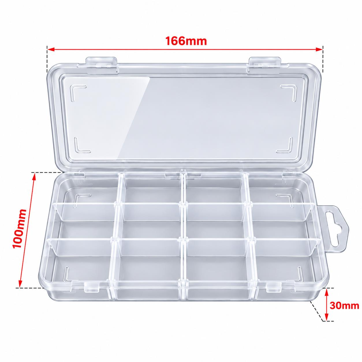 Malzeme Kutusu 12 Bölmeli Organizer Hobi Kutusu