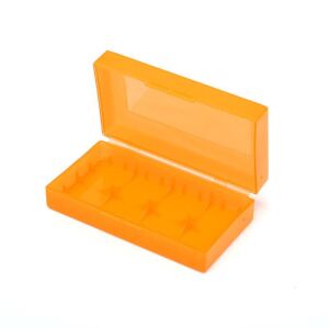 Plastik Pil Taşıma Kutusu Turuncu 18650