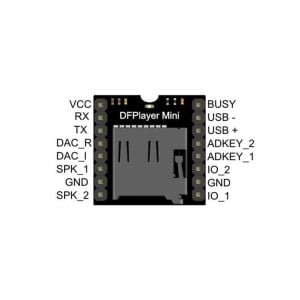 Mini MP3 Çalar Ses Modülü - DF Player