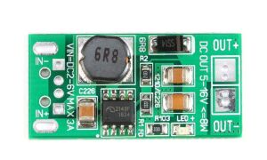 DC-DC 8W Voltaj Yükseltici Regülatör Modülü 3A 2-6V TO 5-16V