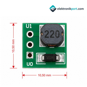 Voltaj Yükseltici - Sabitleyici Mini Regülatör Modülü 1-5V To 5V
