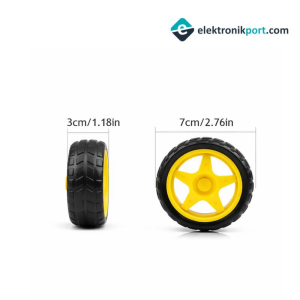 Robot Tekerlek Arduino Plastik Teker