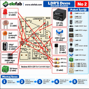 LDR'li Devre Demonte Kit Kendin Yap (NO:2)