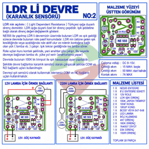 LDR'li Devre Demonte Kit Kendin Yap (NO:2)