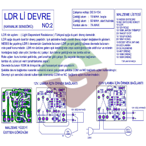 LDR'li Devre Demonte Kit Kendin Yap (NO:2)
