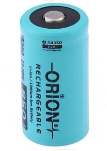 Orion 18350 3.7V 850mAh Şarj Edilebilir Li-ion Pil