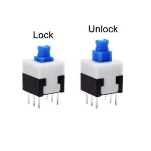 IC-198 6 Pin Kalıcı Buton (Switch) - 8x8mm