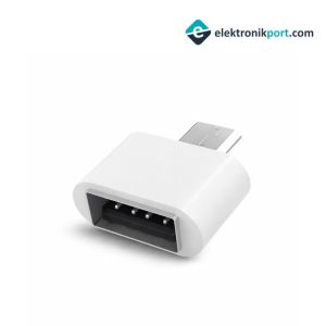 Micro USB OTG Adaptör Mikro USB OTG Beyaz