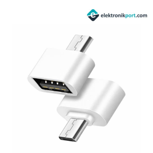 Micro USB OTG Adaptör Mikro USB OTG Beyaz